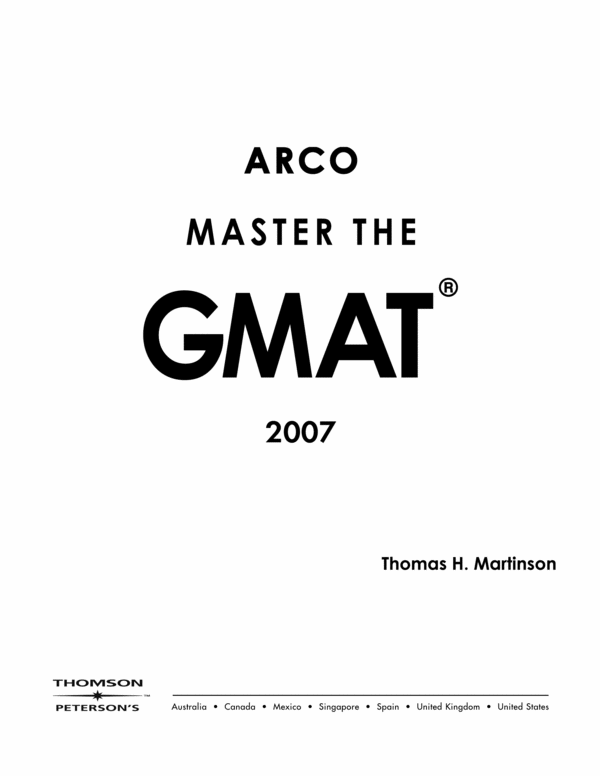 Product picture Master the GMAT 2007